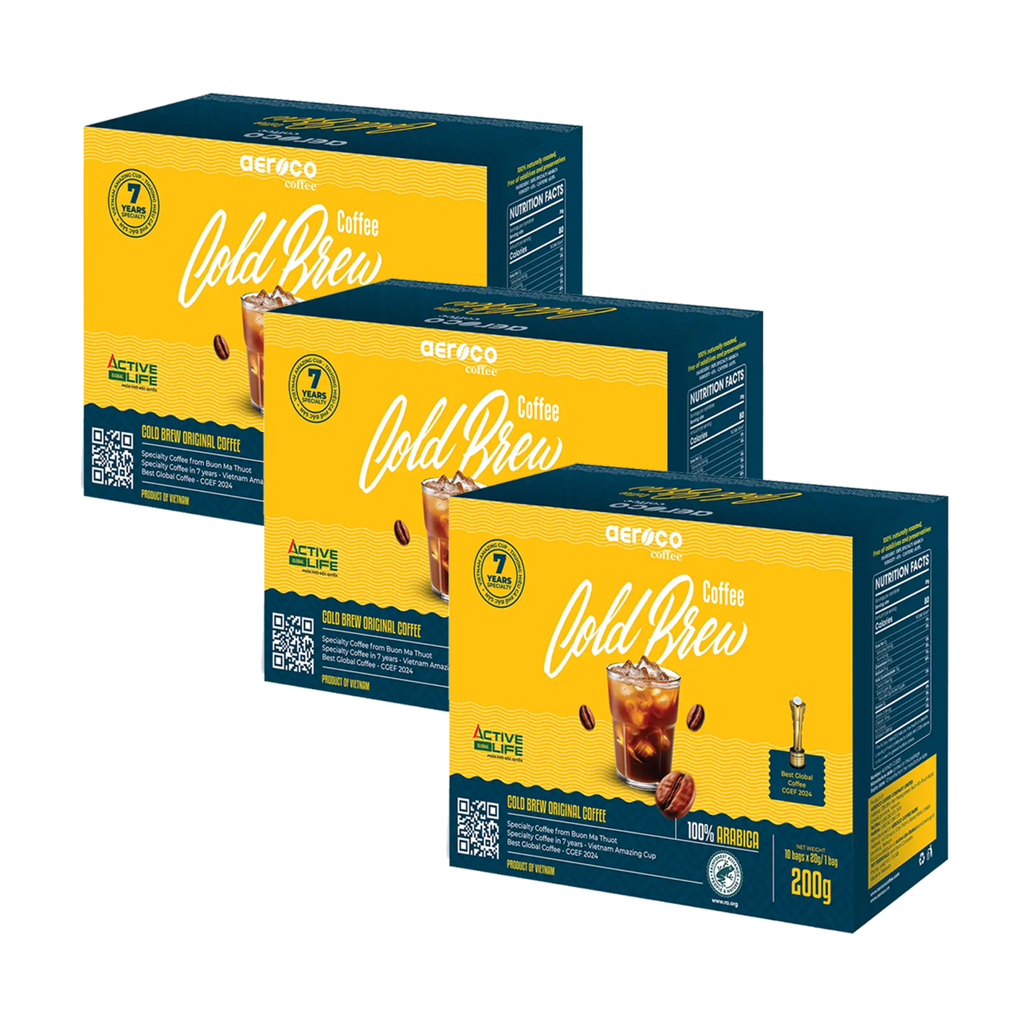 Specialty 100% Arabica Cold Brew Coffee - Japanese Drip Bags - Aeroco Coffee